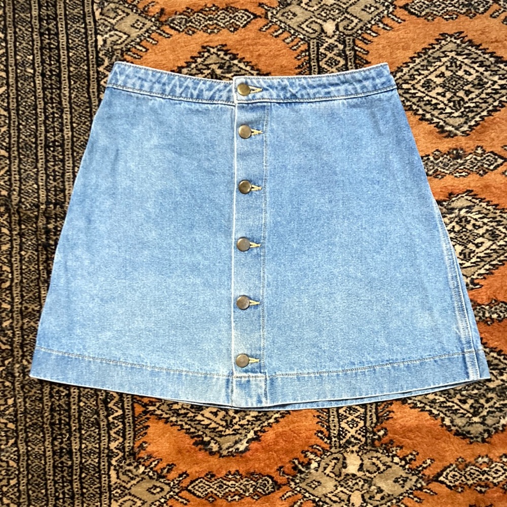 American apparel Jean mini skirt